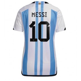 Argentina Lionel Messi #10 Hemmakläder Dam VM 2022 Kortärmad